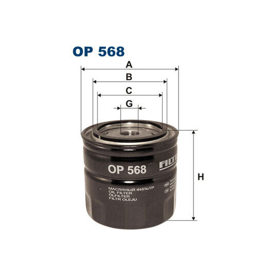 OP 568 - Oil filter 