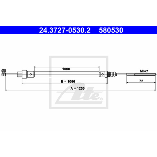 24.3727-0530.2 - Cable, parking brake 
