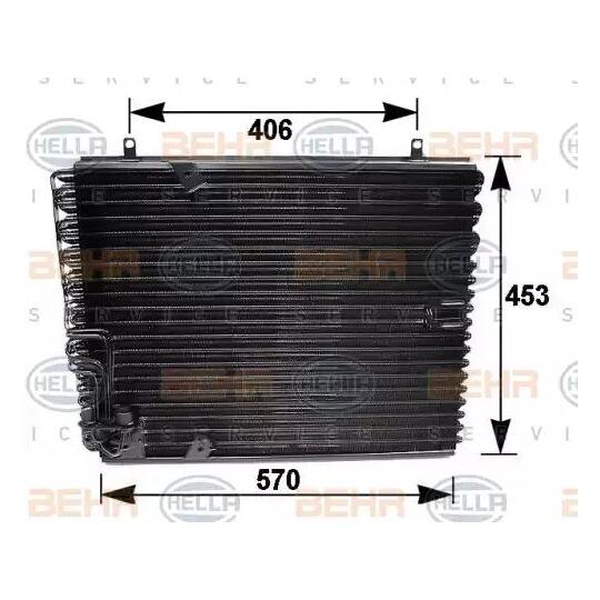 8FC 351 035-041 - Condenser, air conditioning 