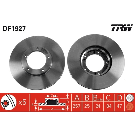 DF1927 - Brake Disc 
