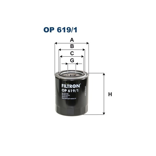 OP 619/1 - Oil filter 