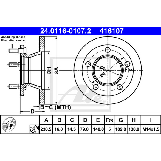 24.0116-0107.2 - Bromsskiva 