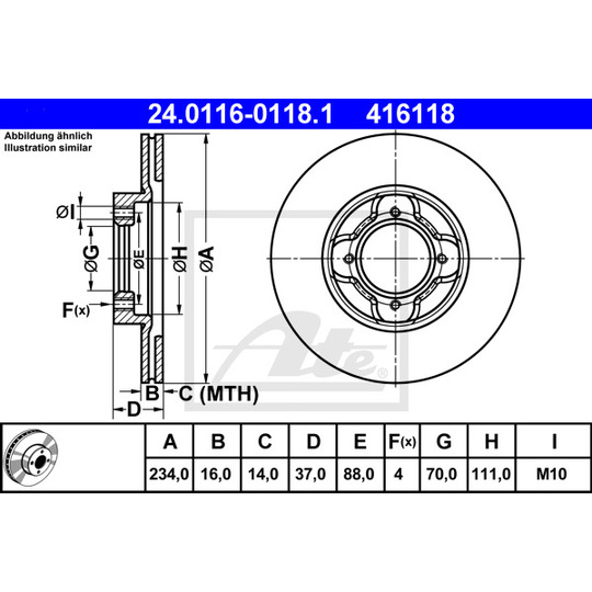 24.0116-0118.1 - Brake Disc 