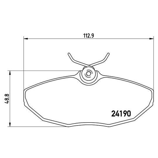 P 36 015 - Brake Pad Set, disc brake 