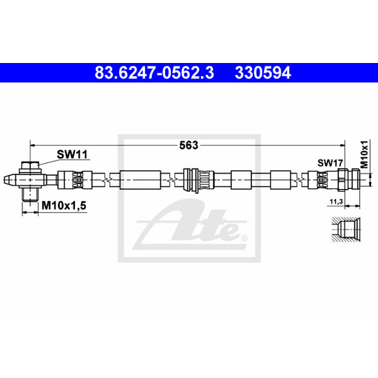 83.6247-0562.3 - Bromsslang 