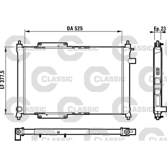 231818 - Radiator, engine cooling 