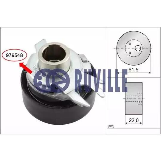 55248 - Tensioner Pulley, v-ribbed belt 