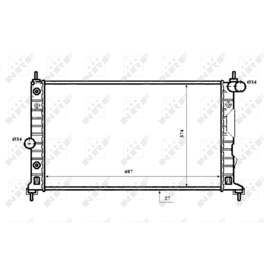 53844 - Radiator, engine cooling 