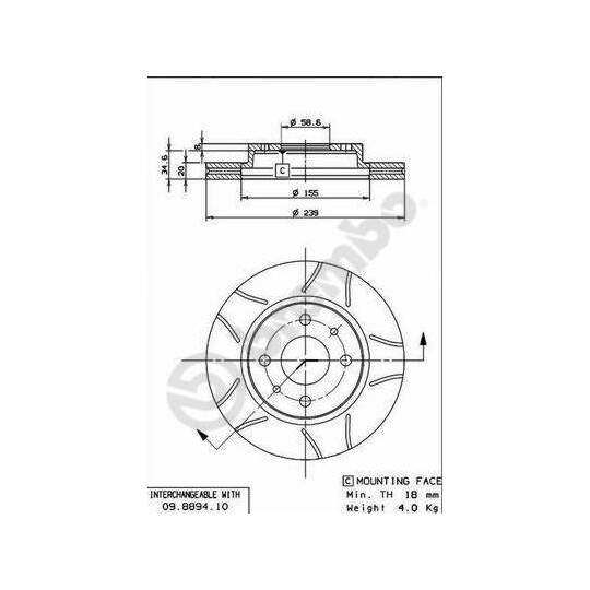 09.8894.75 - Bromsskiva 