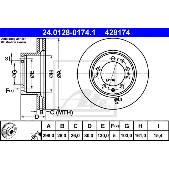 24.0128-0174.1 - Brake Disc 