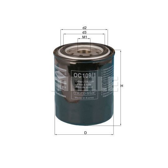 OC 109/1 - Oil filter 