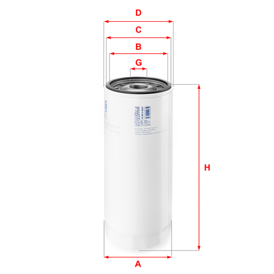 S 0900 R - Oil filter 