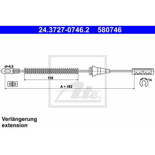 24.3727-0746.2 - Cable, parking brake 