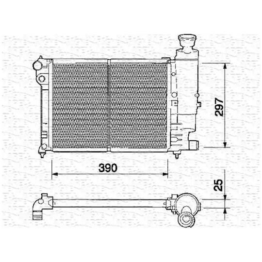 350213328000 - Radiaator, mootorijahutus 