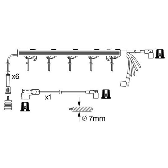 0 986 356 383 - Ignition Cable Kit 