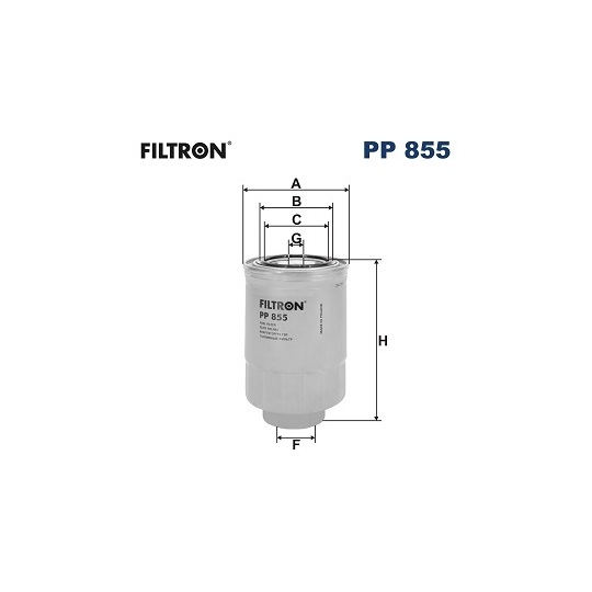 PP 855 - Bränslefilter 