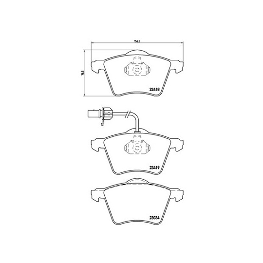 P 85 062 - Brake Pad Set, disc brake 