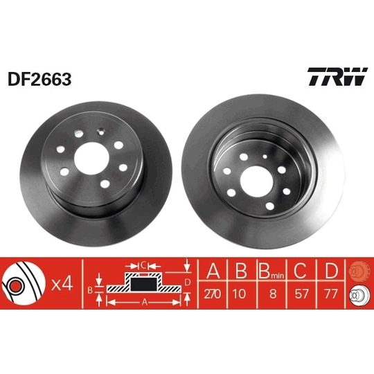 DF2663 - Brake Disc 
