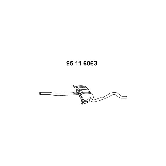 95 11 6063 - Middle Silencer 