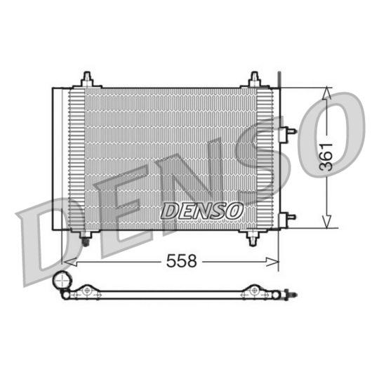 DCN21015 - Condenser, air conditioning 
