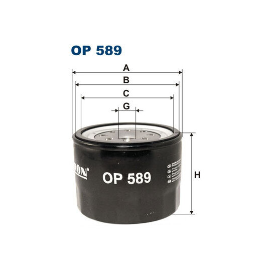 OP 589 - Oil filter 