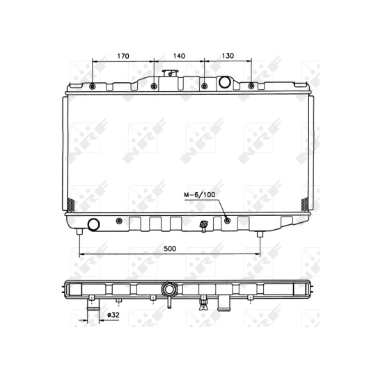 526711 - Radiator, engine cooling 