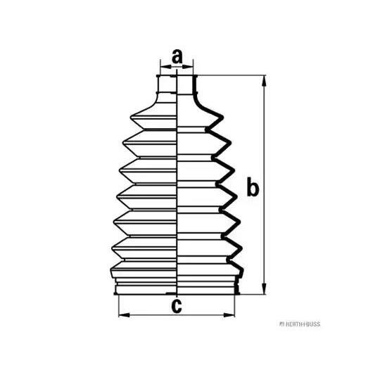 J2865015 - Bellow Set, drive shaft 