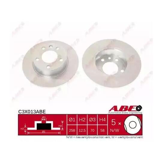 C3X013ABE - Brake Disc 