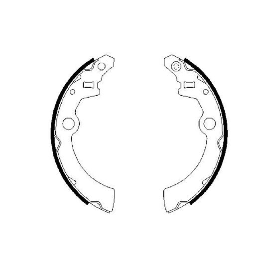 0 986 487 682 - Brake Shoe Set 