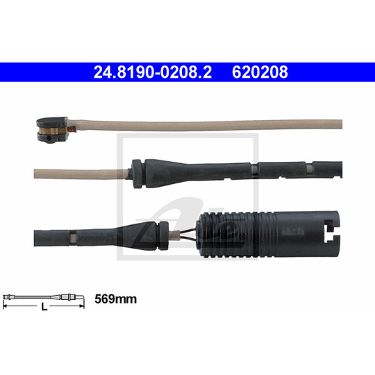 24.8190-0208.2 - Warning Contact, brake pad wear 