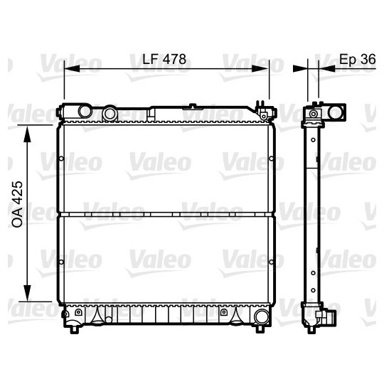 734919 - Radiaator, mootorijahutus 