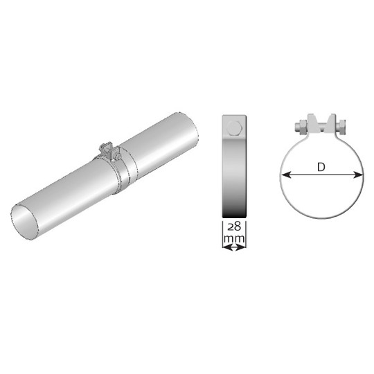 99568 - Klämma, avgassystem 