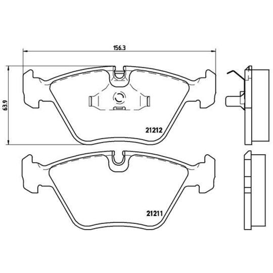 P 61 049 - Brake Pad Set, disc brake 