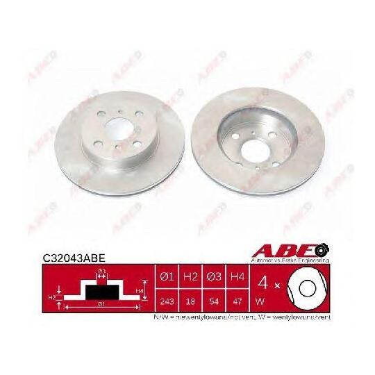 C32043ABE - Brake Disc 
