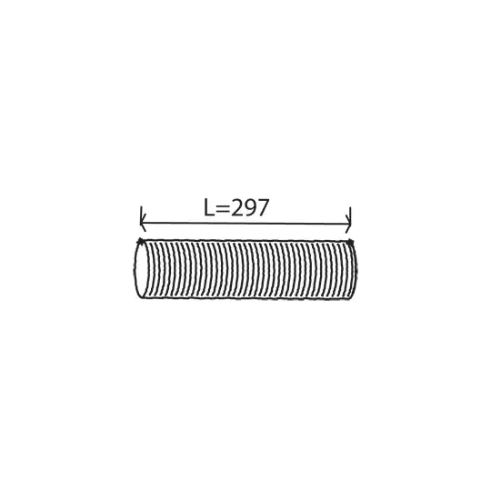 21128 - Corrugated Pipe, exhaust system 