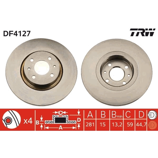 DF4127 - Brake Disc 