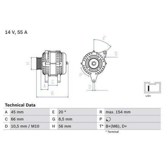 0 986 032 790 - Generaator 