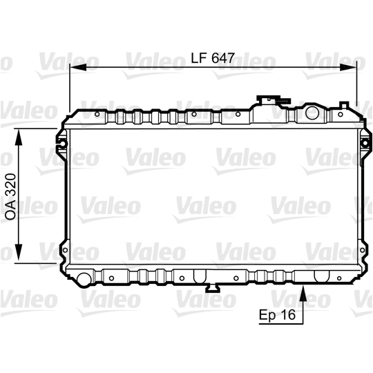 731437 - Radiator, engine cooling 