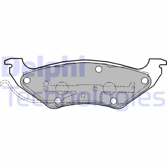 LP1156 - Brake Pad Set, disc brake 