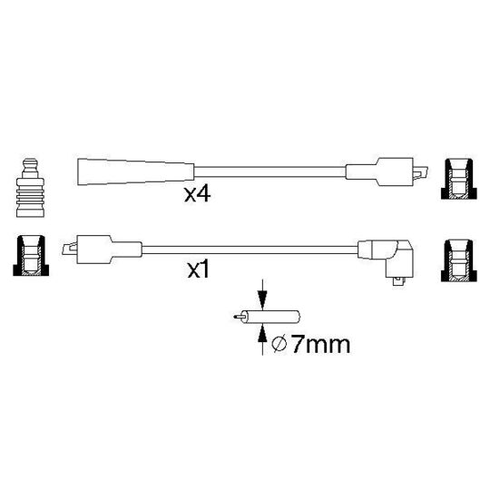 0 986 356 761 - Ignition Cable Kit 