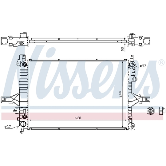 65552A - Radiator, engine cooling 