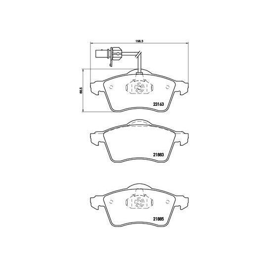 P 85 049 - Brake Pad Set, disc brake 