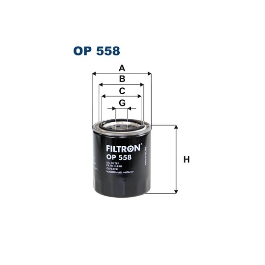 OP 558 - Oil filter 