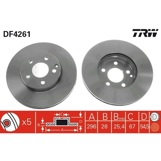DF4261 - Brake Disc 