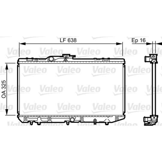 731713 - Radiator, engine cooling 