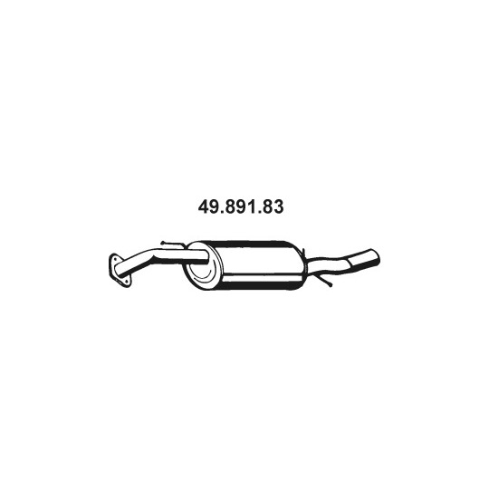 49.891.83 - Bakre ljuddämpare 