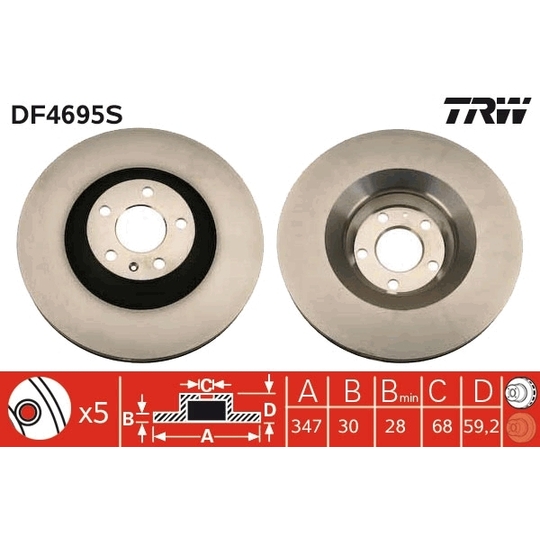 DF4695S - Brake Disc 