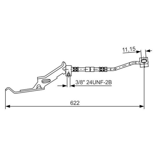 1 987 476 086 - Brake Hose 