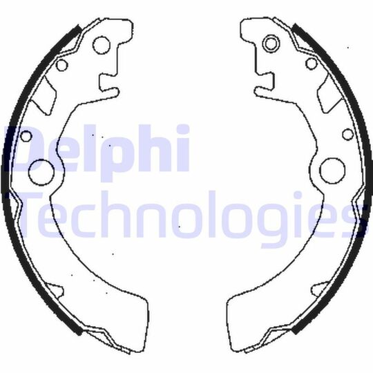 LS1846 - Brake Shoe Set 