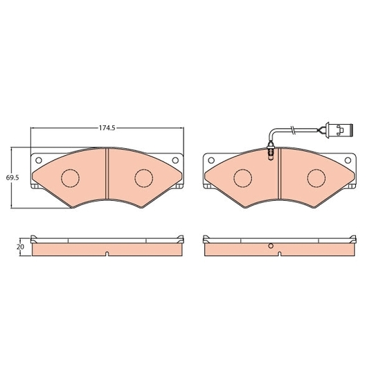 GDB5062 - Brake Pad Set, disc brake 